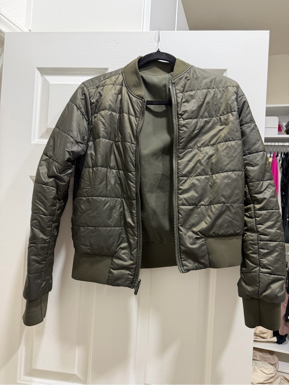 Lulu Lemon reversible bomber jacket